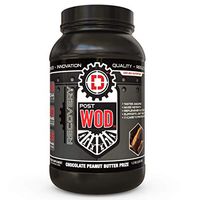 POSTWOD Post Workout Recovery Supplement- Muscle Builder with Whey Protein Powder and Carbs |Creatine, BCAA, MCT Oil and Joint Repair| (Chocolate Peanut Butter Prize)