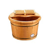 Foot Tub， Pedicure Barrel， Cedar Solid Wood Foot Basin，Household Foot Spa Wooden Tub， Foot Tub for Soaking Feet，Thicken Wooden Tub。