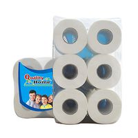 Roll Paper, 6/10 Hollow Replacement Toilet Paper, Portable Disposable Facial Tissue for home&kitchen, Daily Use Household Paper. (10 PCS)