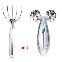 RAPLANC Massager, Head Massager Scalp Eight-Claw Massager Household Electric Kneading Meridian Migraine Multifunctional Grasping Head Artifact,White 3