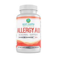 Allergy Aid - Non Drowsy Natural Support for Indoor & Outdoor Seasonal Allergies Congestion & Sinus Relief