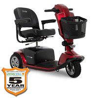 Pride Mobility Victory 10.2 3-Wheel Electric Scooter S6102 Newly Re-Designed Offers a Sleek Design and Innovative Features! (Candy Apple Red, 18" x 17" Seat)