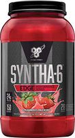 BSN SYNTHA-6 Edge Protein Powder, with Hydrolyzed Whey, Micellar Casein, Milk Protein Isolate, Low Sugar, 24g Protein, Strawberry Milkshake, 28 Servings