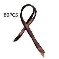 Loriver 80pcs DIY Boutique Ribbon for Gifts Wrapping, Gift Box Packing DIY Bow Hair Accessories (Brown)