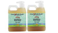 California Baby Calming Shampoo and Body Wash - Hair, Face, and Body | Gentle, Fragrance Free, Allergy Tested | Dry, Sensitive Skin | 17.5 oz | 2 Pack