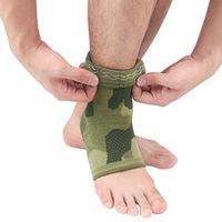 LIOOBO Ankle Brace Support Sleeve for Injury Recovery Joint Pain Achilles Tendon Support Plantar Fasciitis Foot Socks Green (XL)