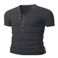 Meolin Solid Color Men's Short Sleeve Fit Classic Polo Shirt,Light Grey,2XL