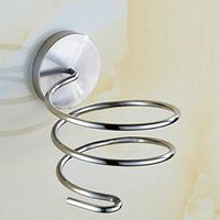 LIUCS Wall Mount Hairdryer Holder Bracket Fan Holder, Suspended Bracket for Bathroom Hairdryer, Black