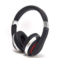 Fekgoo Bluetooth Headphones Wireless Headphones Over Ear Cell Phone Bluetooth Headset AUX SD Card Slot Compatible All Smart Phone Can be Switched to Wired Mode(Silver)