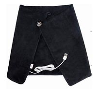 Jonerytime Electric Warming Heating Blanket Pad Shoulder Neck Mobile Heating Shawl USB Soft 5V 4W Winter Warm Health Care (Black)