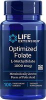 Life Extension Optimized Folate (L-Methylfolate) 1000mcg, 100 Vegetarian Tablets