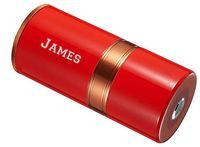 Personalized Big Joe Red & Copper 7 Cigar Travel Humidor - Free Engraving (Text)