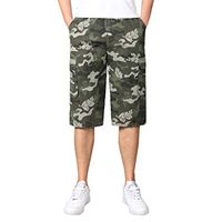 STORTO Mens Camouflage Cargo Printed Shorts Summer Beach Sports Workout Fit Casual Shorts