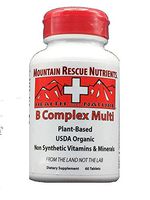 B Complex Multi Organic Plant-Based Synthetic Free B Complex Multiple Vitamin and Mineral. 100% True Natural. Free Domestic Shipping