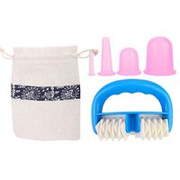 Simlug Cupping Cup, Cellulite Remover Massager Roller Vacuum Suction Cupping Cup Massage Cupping Set(Pink)