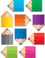 Teacher Created Resources Colorful Pencils Pennant Accents (5655)