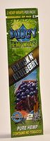 2 Total Natural Juicy Jays Hemp Wraps Black N’ Blueberry Flavor (1 Pack of 2) Made of Pure Hemp Non Tobacco + Limited Edition Beamer Smoke Sticker Producers of Juicy Jays Rolling Papers