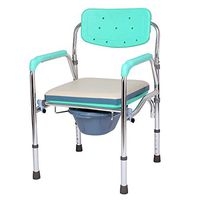 HSRG Folding Commode Chair for Toilet with Arm,Portable Shower Chair,Bedside Commodes for Elder Disabled People Pregnant Women