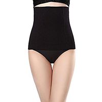 Dragon Honor Breathable Elastic Postpartum Recoery Support Girdle Belt Body Slim Shapewear Maternity Belly Bands (Black, M/L)