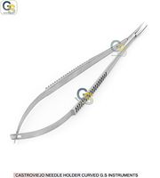 CASTROVIEJO NEEDLE HOLDER 6" WITHOUT LOCK CURVED G.S INSTRUMENTS