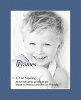 13x17 Yorktown Blue / Royal Custom Mat for Picture Frame with 9x13 opening size (Mat Only, Frame NOT Included)