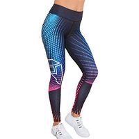 JQjian Yoga Skinny Pants for Womens, 3D Print Fit Workout Gym Leggings Fitness Sports Cropped Pants (L, Multicolor)