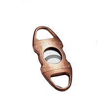 WMM- Cigar cutter Cigar Cutter Stainless Steel Double Blade Guillotine Scissors for Most Size of Cigars (Color : Brass)