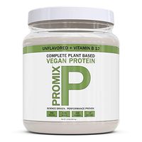 PROMIX Vegan Protein Powder | Dairy Free, Non GMO, Gluten Free, Organic (1 Pound, Vegan + B12)