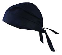 Occunomix TN5-INFR-018 Flame Resistant Tie Hat Doo Rag, Cotton, Navy