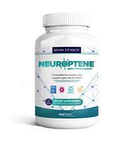 Eye Pressure Supplement with Bilberry Saffron Niacinamide CoQ10 for Optic Nerve Relief - Helps Support Healthy Retinal Blood Flow - Neuroptene® (60 Capsules)