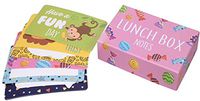 Back to School Lunch Box Notes (Bonus Zoey Pen) 36 count Encouragement set of 2 Animals Candy Monkey Lions Stars
