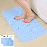 Bathroom Massage Cushion, Environmental Protection, Bathroom Mat, Foot Massage, Washable, Foot Pain and Muscle Relaxation 2 PCS,Blue