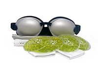 Tranquileyes Warm Compress with Microwavable Beads for Moderate Dry Eye Relief (Pearl)