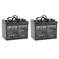 Universal Power Group UB12350 12V 35AH Internal Thread Battery for Chauffeur Models - 2 Pack