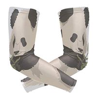 LEVEIS Panda Arm Sleeves UV Protection for Men Women Sunblock Protective Gloves Running Golf Cycling Driving Long Arm Cover 1 Pair