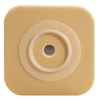 Natura Durahesive Flexible Skin Barrier w/flange (overall dimension 5" x 5") TAN, w/tape collar 2 1/4" (57mm.)