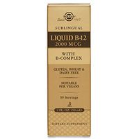 Solgar - Sublingual Liquid B-12 2000 mcg with B-Complex 2 oz, Help Produce Healthy Energy - 2 Pack