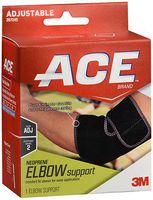 Ace Neoprene Elbow Support, Moderate Support - One Size Fits All, Pack of 4