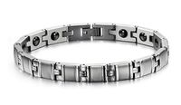 Aegean Jewelry Titanium Men's Fashion Magnetic Bracelet, Anti-fatigue and Pain-relief, with a Gift Box and a FREE Small Gift