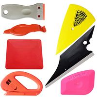 SYTASOO Vehicle Vinyl Wrap Application Tool Window Tint Kit Wallpaper Tools Kit Plastic Scraper Rubber Squeegee Cutter