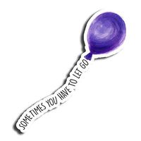 Let Go Balloon Sticker Motivation Stickers Waterbottle Sticker Tumblr Stickers Laptop Stickers Vinyl Stickers