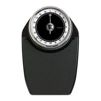 Lcxliga Analog Dial Bathroom Scales,Non-Slip Weighing Platform No Battery,200kg/330lb Capacity, Black,for Hospital,Home Care Floor Scale