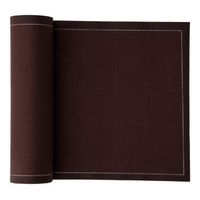 MY DRAP SA40/601-7 Cotton Premium Dinner Napkin, 15.8" Length x 15.8" Width, Chocolate Brown (1 Roll of 12)