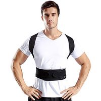 Correction Band,Meet&sunshine Posture Corrector Comfortable Back Support Brace Shoulders and Upper Back (L)