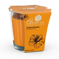 Aroma From Nature Tropical Paradise 4 oz AireCare Scented Candle - 1 Pack - Aromatherapy Candles - Home Fragrance - Apothecary Glass With Single Wick
