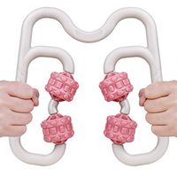 Muscle Roller Massager, Awanber Body Massage Roller Tool for Relief Muscle Soreness, Cramping and Tightness, Cellulite Remover and Faster Recovery Used in Home Office-Pink