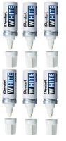 6 Pack Permanent Marker, Broad Tip, White by PENTEL (Catalog Category: Paper, Pens & Desk Supplies/Markers) by Pentel