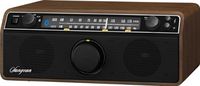 Sangean WR-12BT AM/FM/Bluetooth/AUX Analog Wooden Cabinet Receiver (Dark Walnut) (Certified Refurbished)