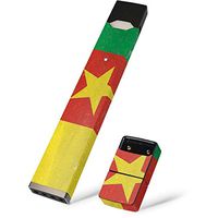 Skinit Decal Wrap for Juul E-Cigarette - Originally Designed Cameroon Flag Distressed Design