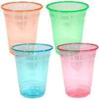 Party Dimensions Neon 40 Count PET Plastic Cups, 12-Ounce